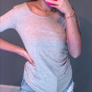 h&m basics oatmeal tee